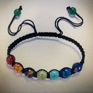 7 Chakra Bracelet Yoga, Healing Reiki Stone Beads